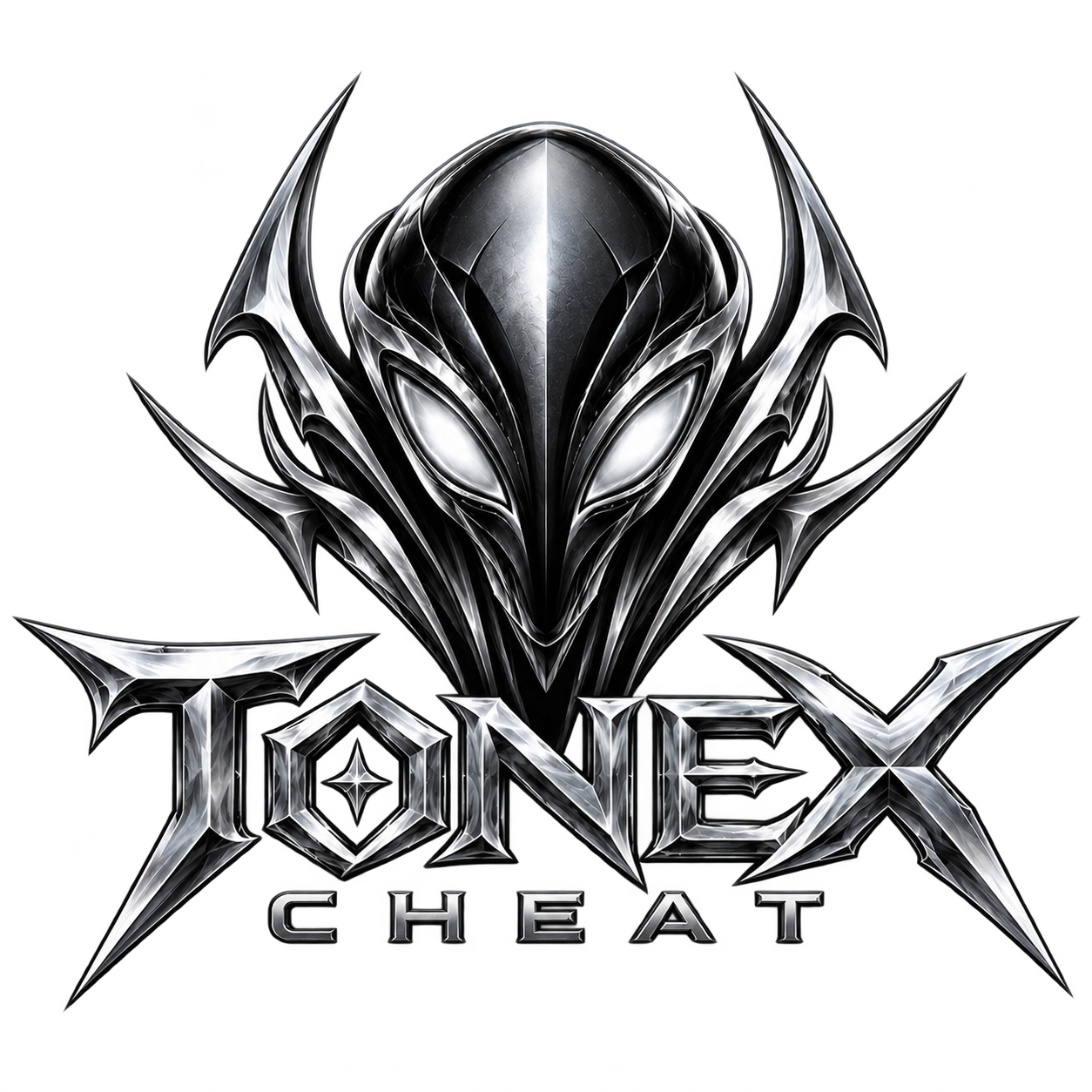 TONEX CHEAT โลโก้เกราะสีเงิน